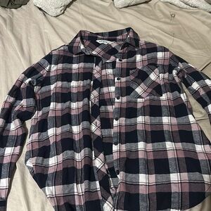 Orvis pink/blue/white flannel